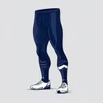 sleek navy blue football tights image